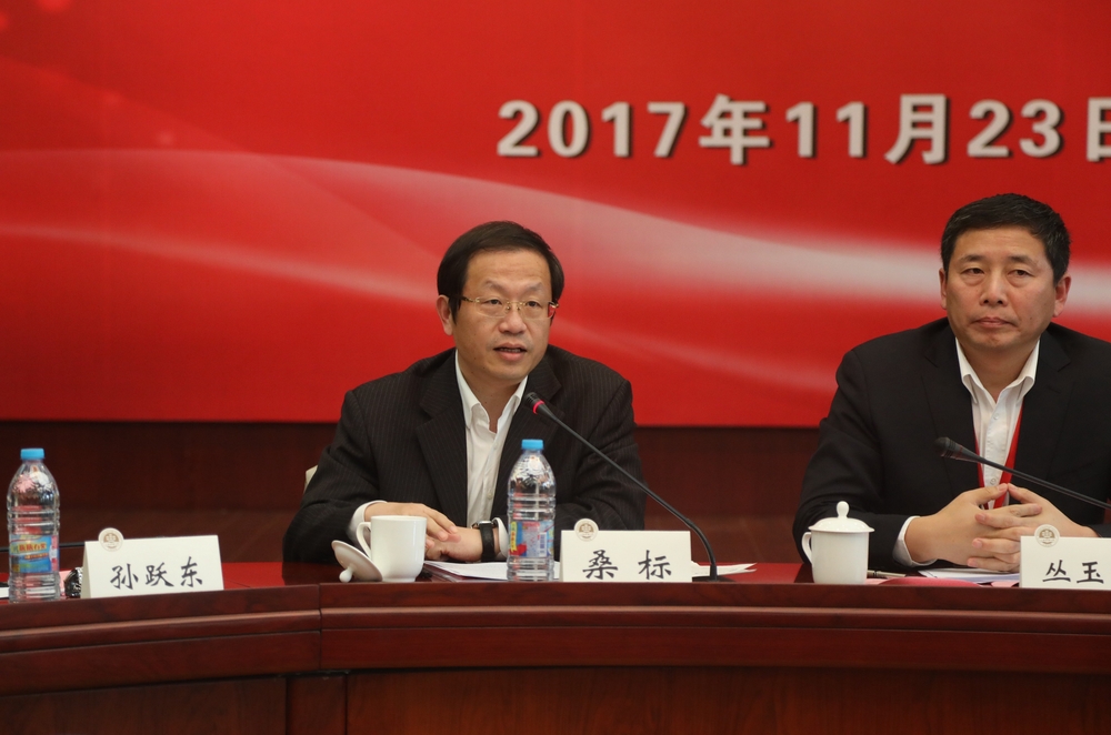 上海市教育委员会高教处处长桑标发言