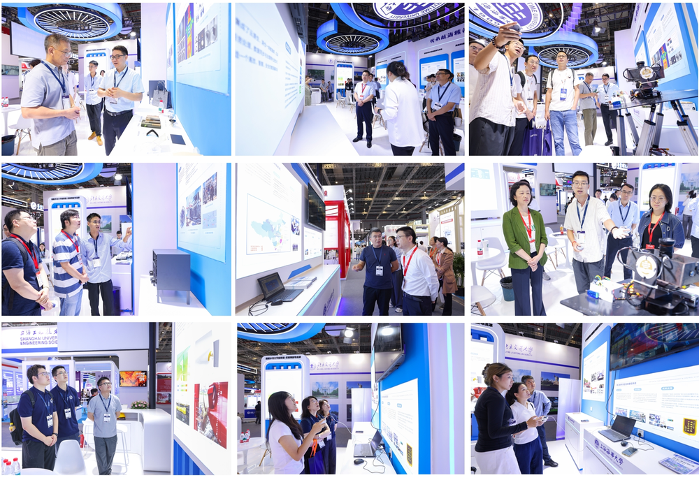 参展团队负责人介绍展品