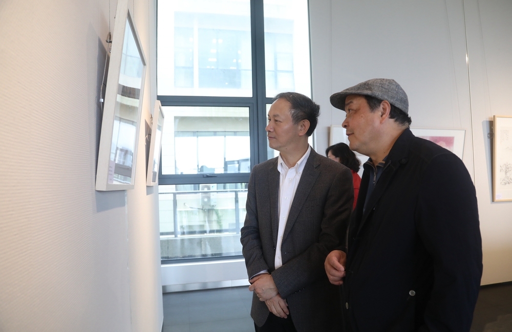 金永兴书记出席“文心游艺”上海新锐五人画展开幕式