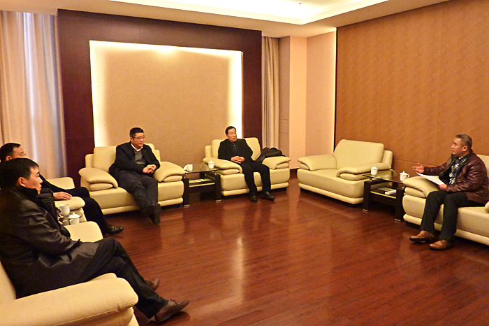 杨万枫副校长与浙江海事局高军局长、周荣祥副局长等座谈