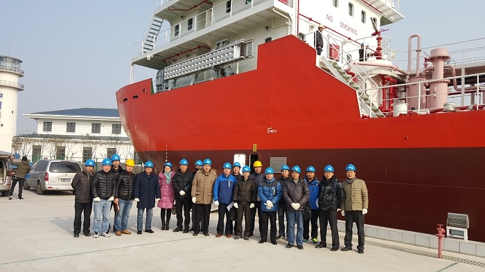 2016年1月19日,组合式液货模拟教学船顺利通过校级专家组验收 2016年1月19日,组合式液货模拟教学船顺利通过校级专家组验收