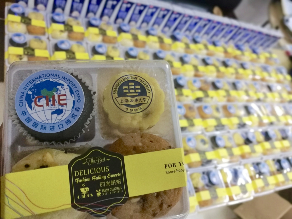 学校后勤为志愿者准备的早餐