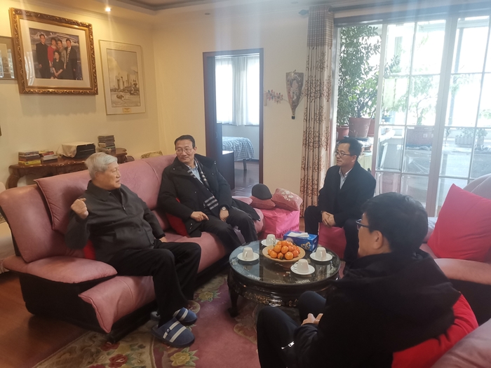 黄有方校长看望交通运输部原副部长林祖乙