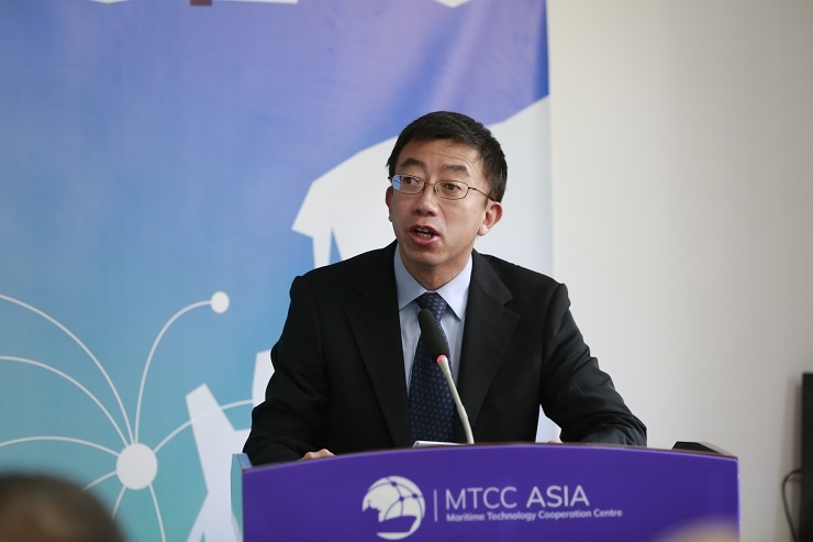 上海海事大学副校长、MTCC-Asia执行主席施欣副校长主持开幕式