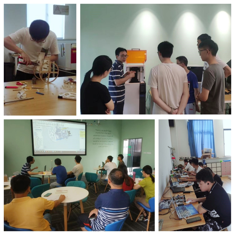 培训现场与科创画面