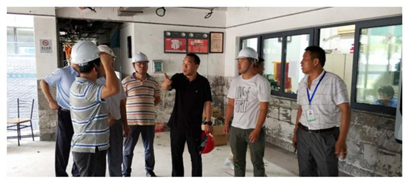 校领导现场检查项目推进情况 校领导现场检查项目推进情况