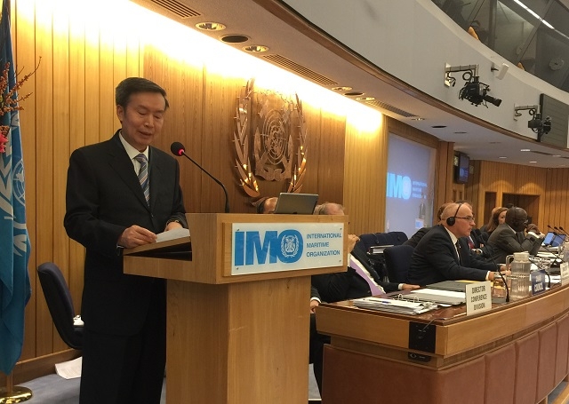 交通运输部副部长何建中在IMO大会上作重要发言 交通运输部副部长何建中在IMO大会上作重要发言