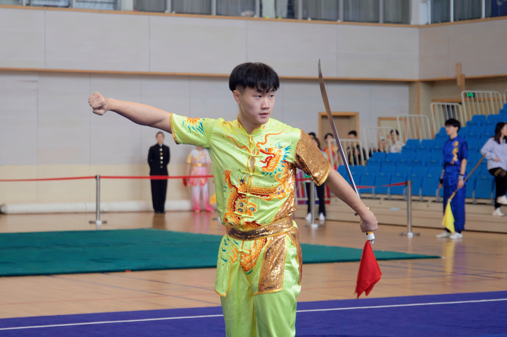 刀术项目比赛中（郭首希）
