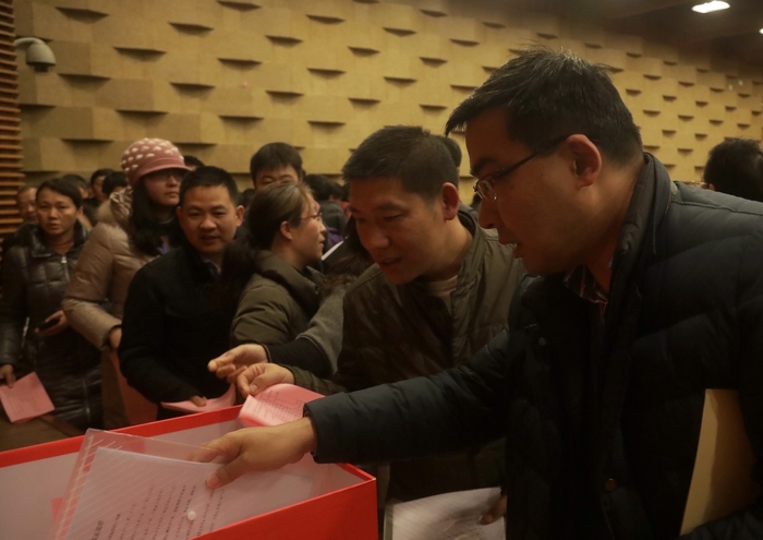 与会代表投票