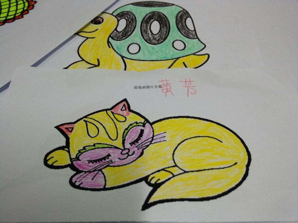 学员们的绘画作品