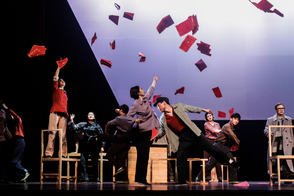 沪剧《敦煌女儿》演出现场