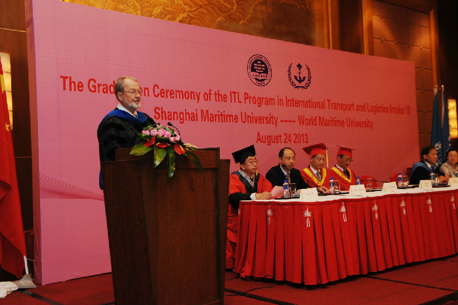 世界海事大学校长比昂•沙瑞夫教授致辞