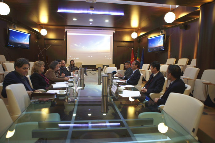 黄有方校长一行与里斯本大学学院领导会谈