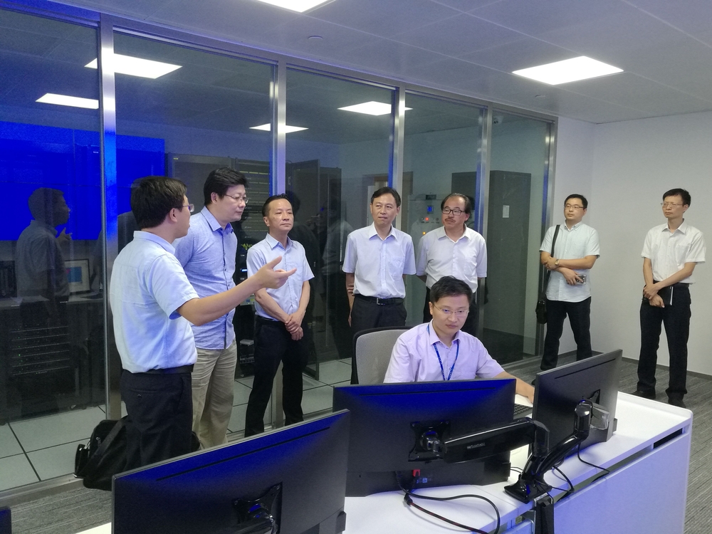 参观跨境电商供应链风险大数据分析实验室