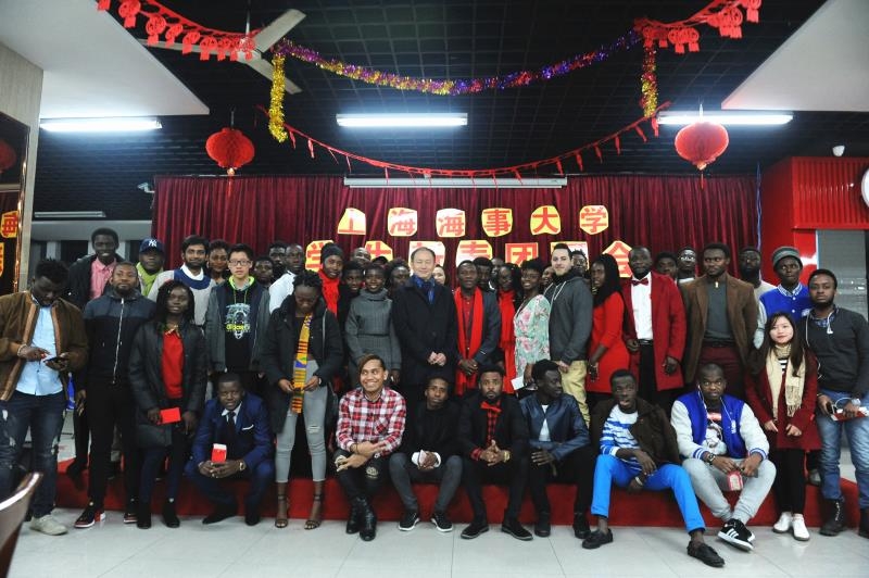 2018年寒假留校学生迎春团拜会合影