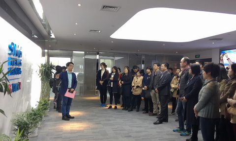 到上海电视台参观学习