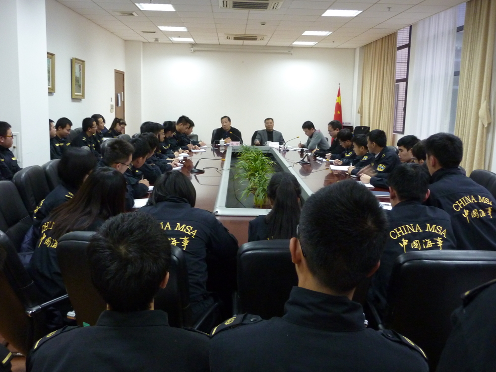 浙江海事局领导与学员座谈