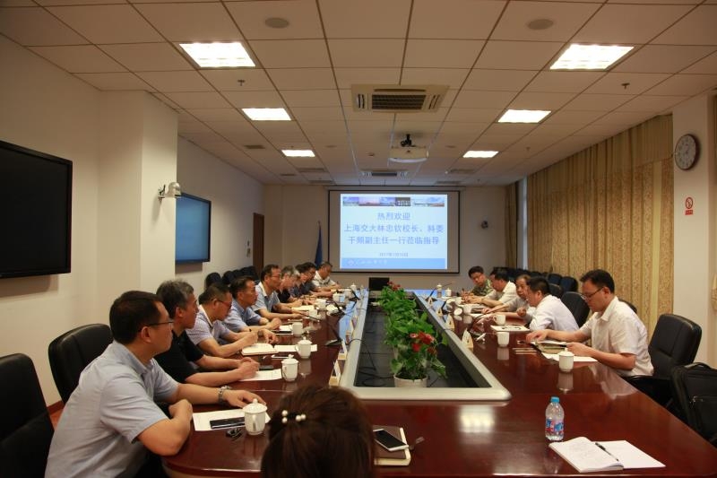 上海交通大学林忠钦校长、市科委干频副主任来校调研座谈