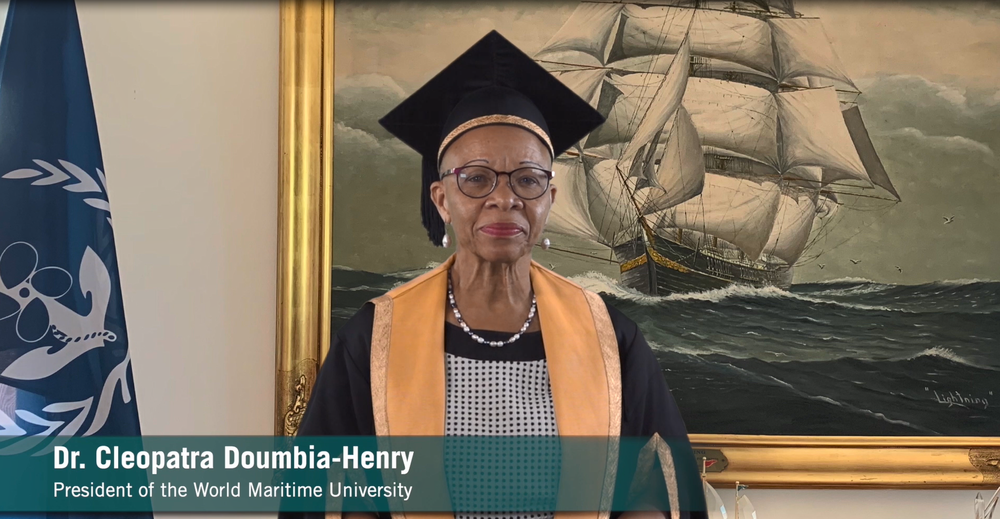 20210923131549900000.png 世界海事大学校长杜姆比亚-亨利通过视频为毕业典礼致辞