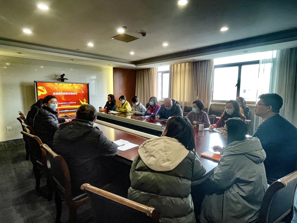 上海国际航运研究中心直属党支部召开党史学习教育总结会议