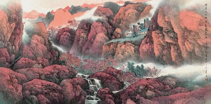 秋 2015年 纸本设色 68.3×137.2cm 秋 2015年 纸本设色 68.3×137.2cm