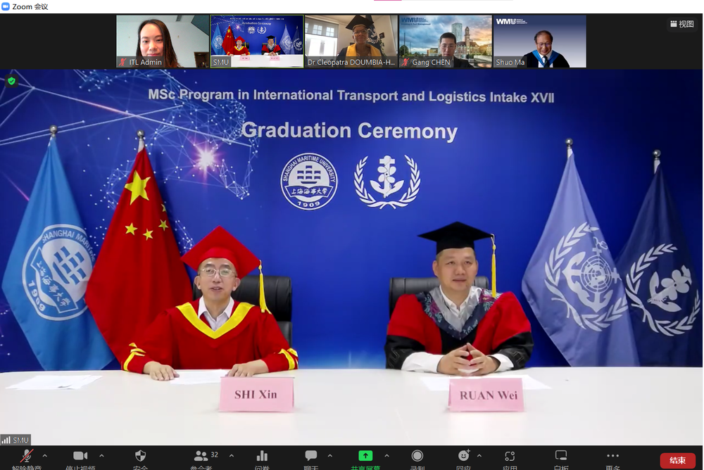 上海海事大学副校长施欣出席典礼并致辞