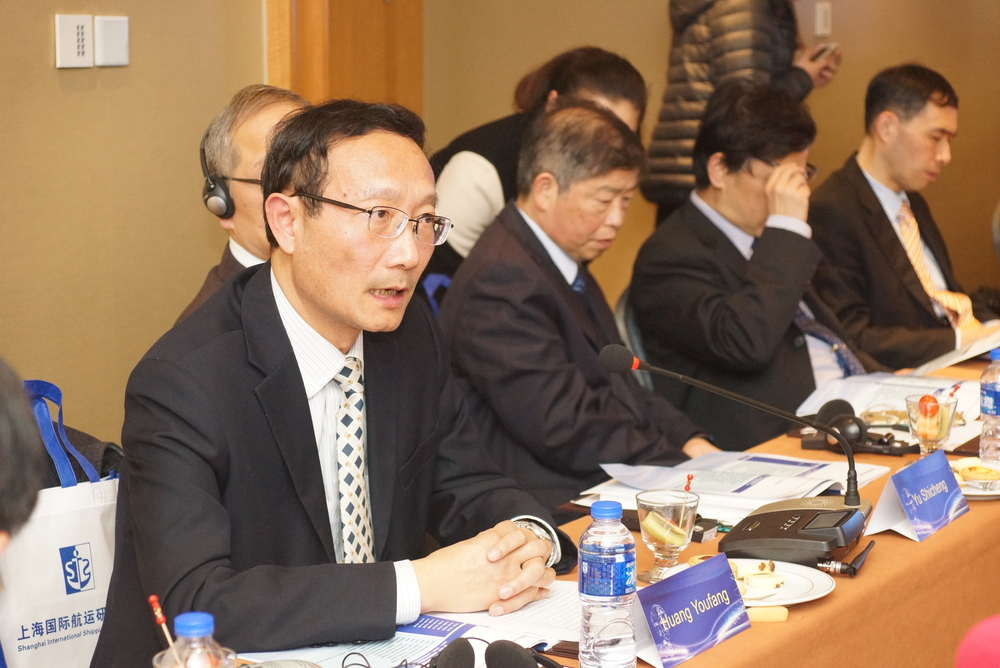 第一届全球航运智库联盟主席、上海海事大学黄有方校长讲话