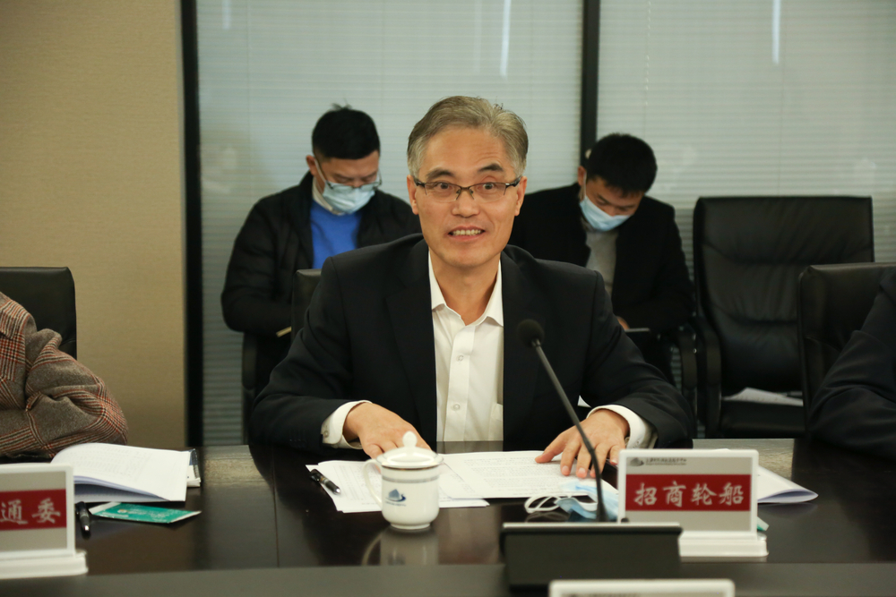 理事长单位代表招商局能源运输股份有限公司（招商轮船）徐挺惠副总经理发言