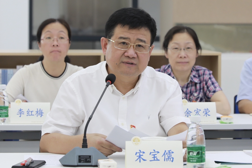 宋宝儒书记汇报学校党史学习教育开展情况