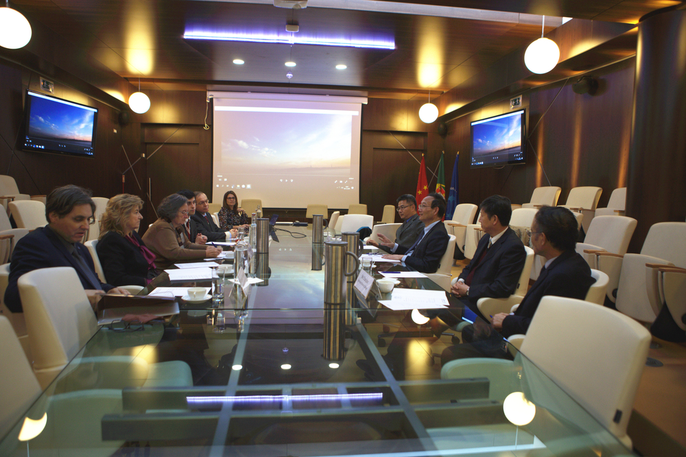 黄有方校长一行与里斯本大学学院领导会谈