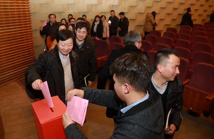 与会代表投票